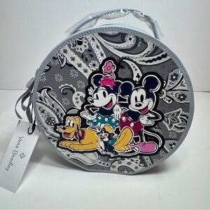 NWT. Vera Bradley Disney Whimsy Cosmetic Case w/ Mickey, Minnie and Pluto